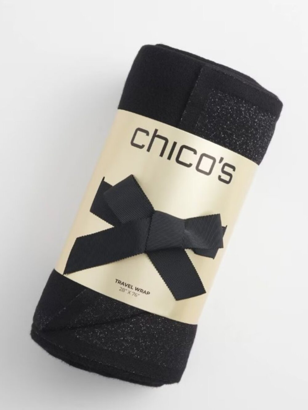 NWT CHICO'S TRAVEL WRAP ( SHINY ON ONE SIDE, MAT ON OTHER)